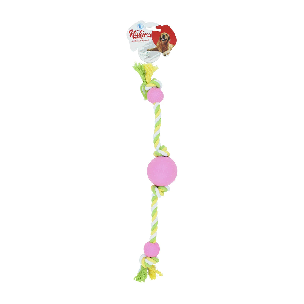 Kutya játék – Natura Triple Ball kutyakötél játék két karral PTH-04 (46 cm)