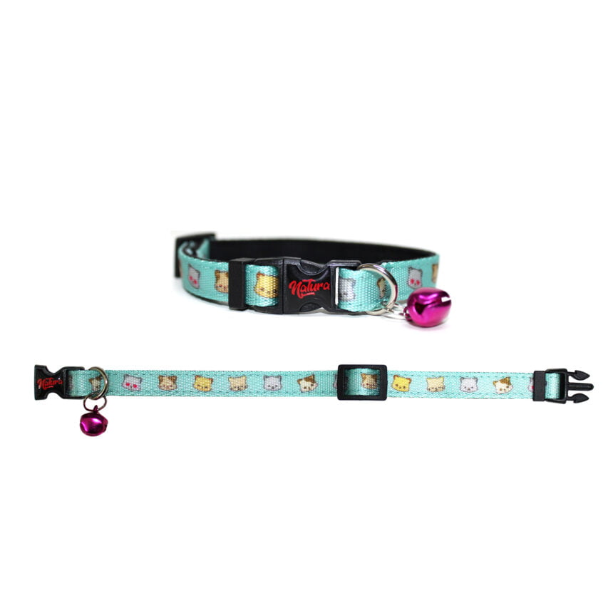 Nyakörv macskák részére Natura Adult Cat Collar – macska mintás