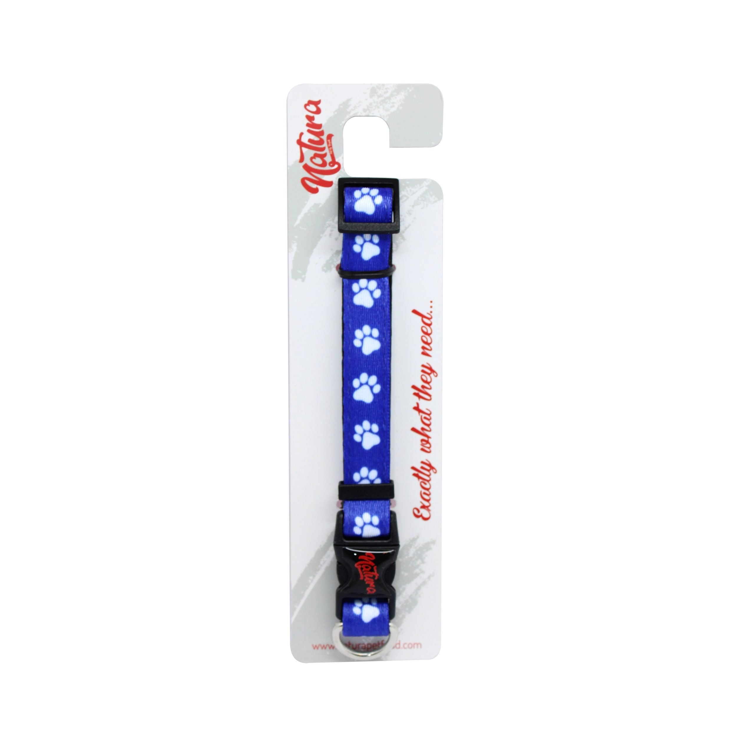 Zgărda pentru Caini Natura Dog Collar – Paw Patterned