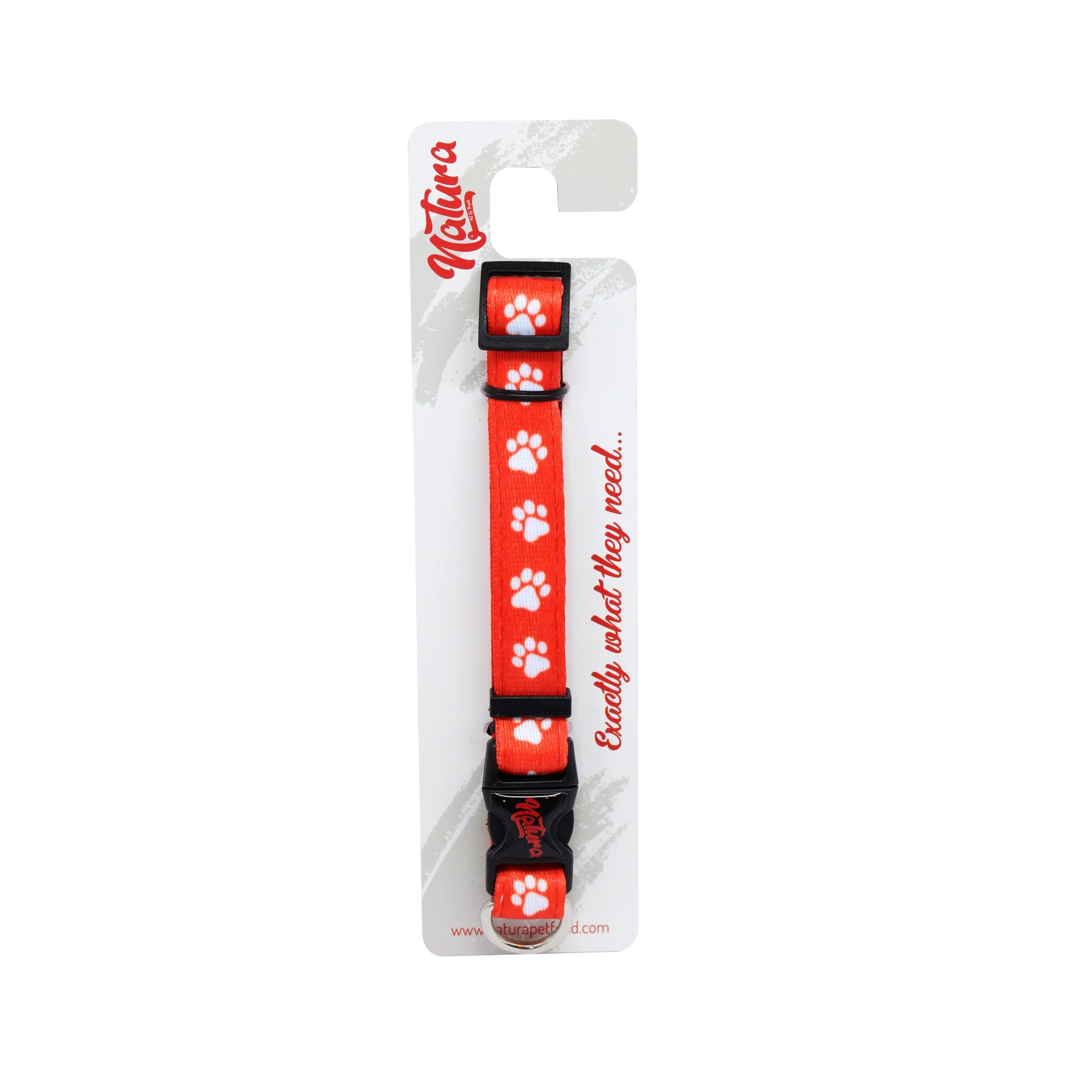 Zgărda pentru Caini Natura Dog Collar – Paw Patterned