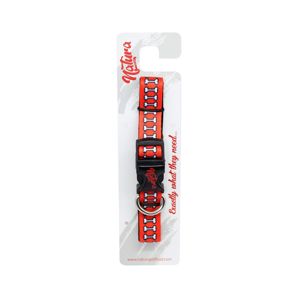 Zgărda petntru Caini Natura Dog Collar – Bone Patterned