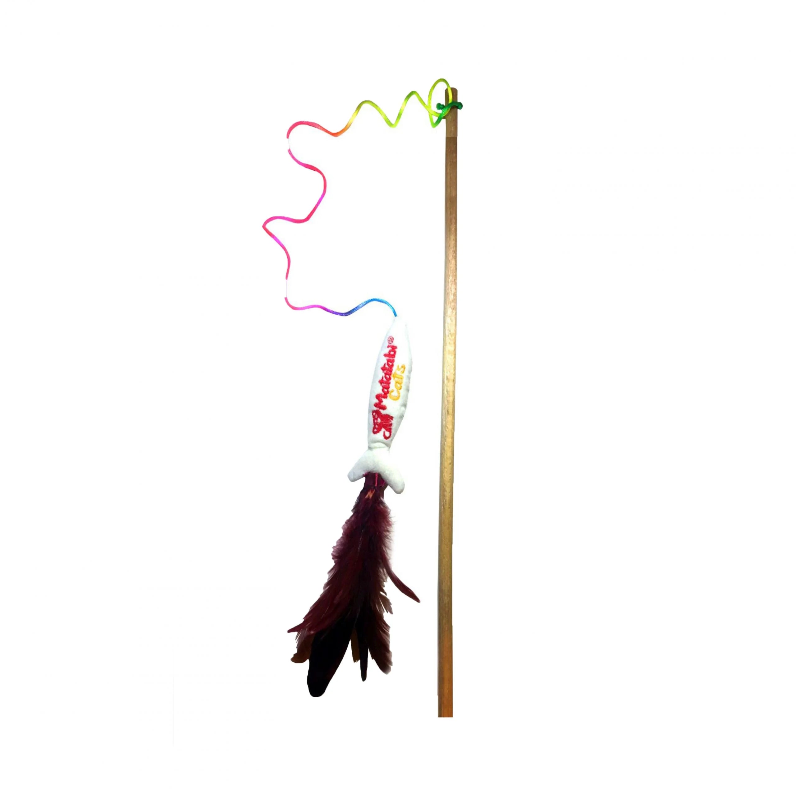 Jucărie pentru pisici – Natura Matatabi Feather Stick Pisică Jucărie (50 cm)
