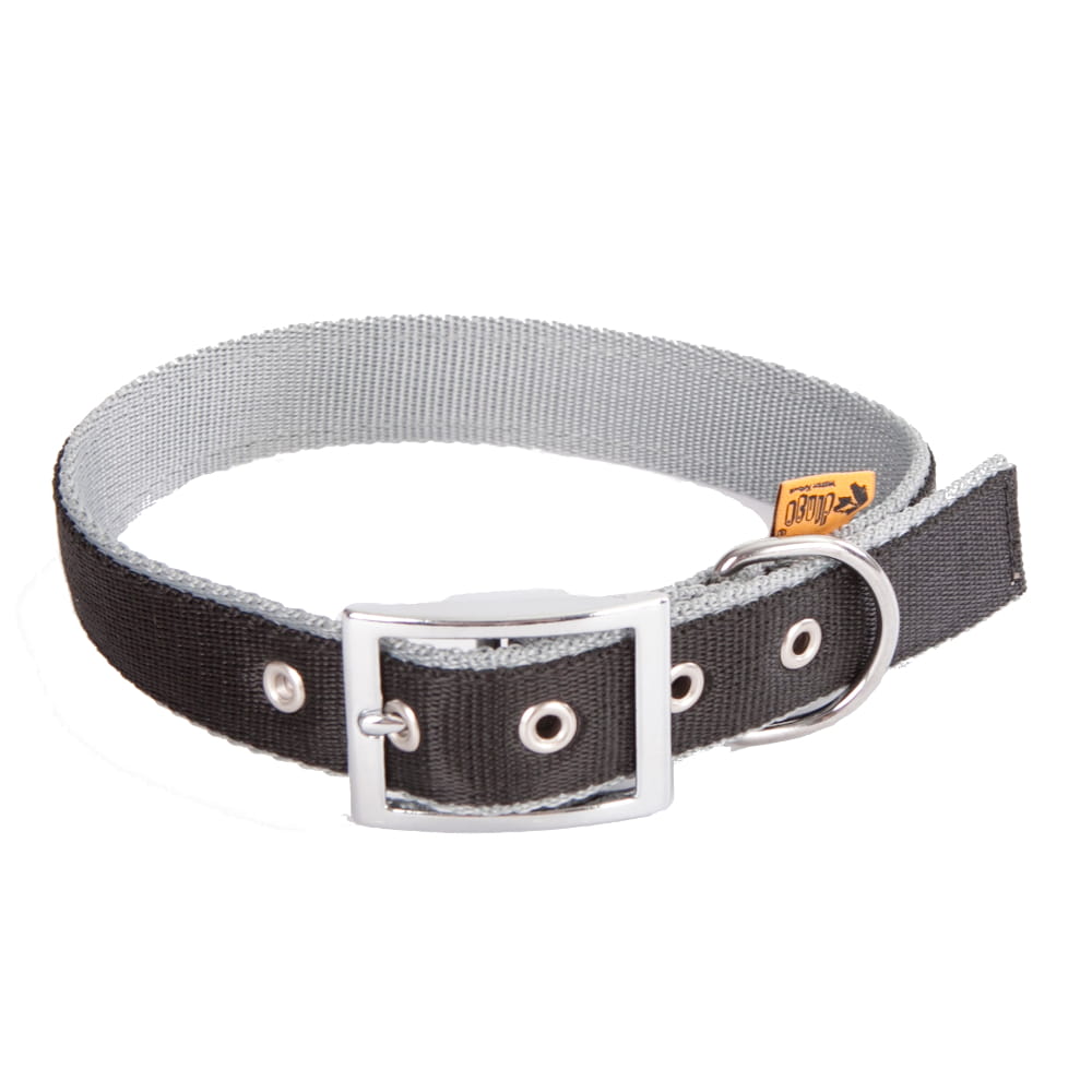Zgardă pentru câine din bandă extra twilight silver