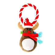Jucărie de Crăciun din pluș cu frânghie – ren, 18 cm
