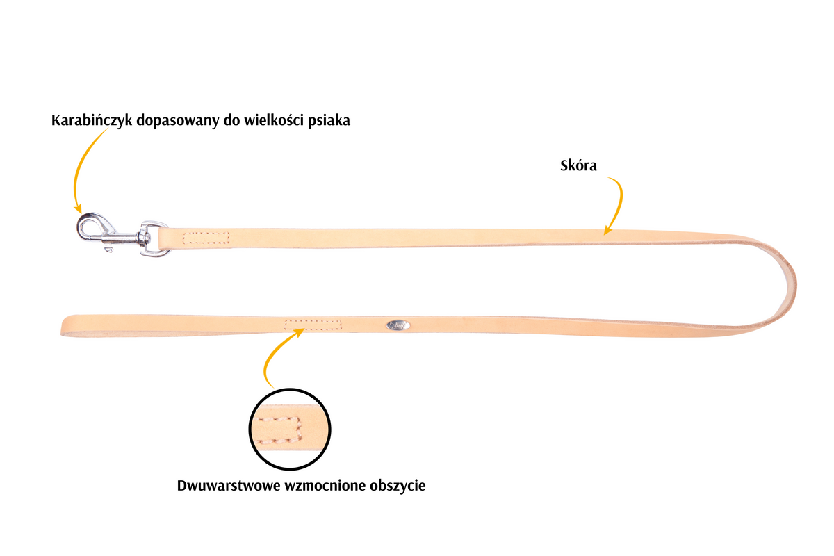 Lesă cusută pentru câini SOFT