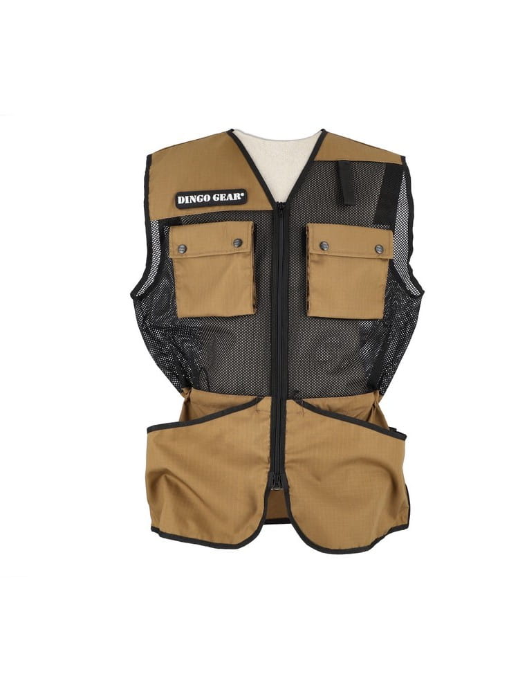 Dingo Gear PRO – hálós kiképzőmellény, coyote brown színben