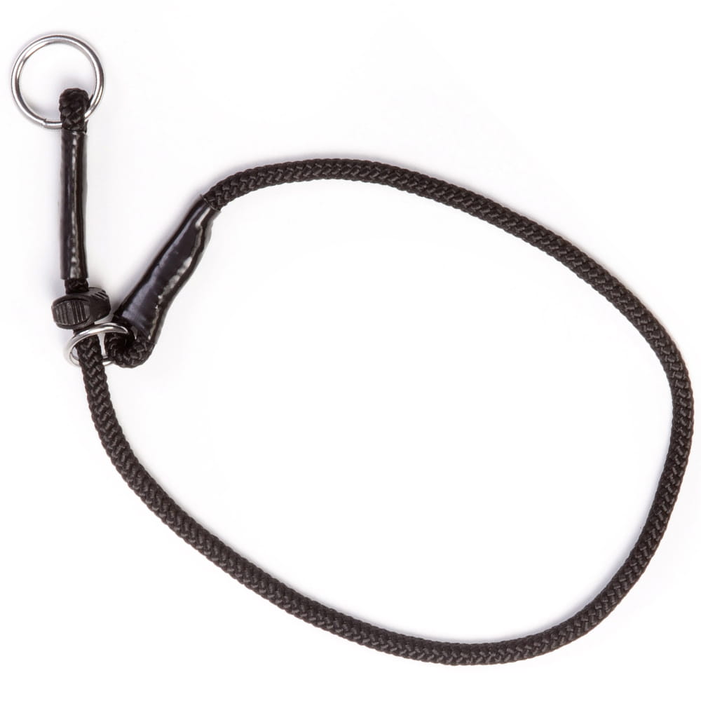 Dingo Gear – Zgardă de dresaj tip strangulare din frânghie 6 mm, culoare neagră