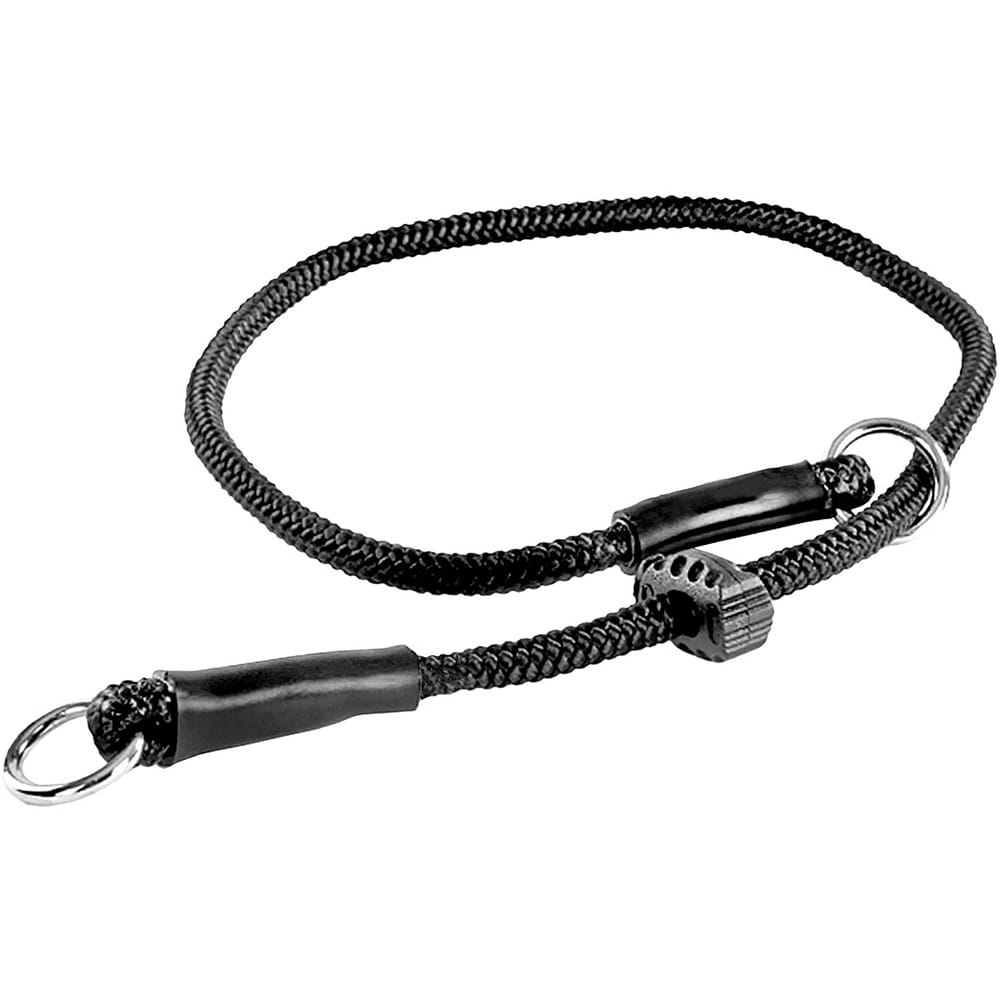 Dingo Gear – 6 mm-es fekete kötélből készült fojtó kiképzőnyakörv