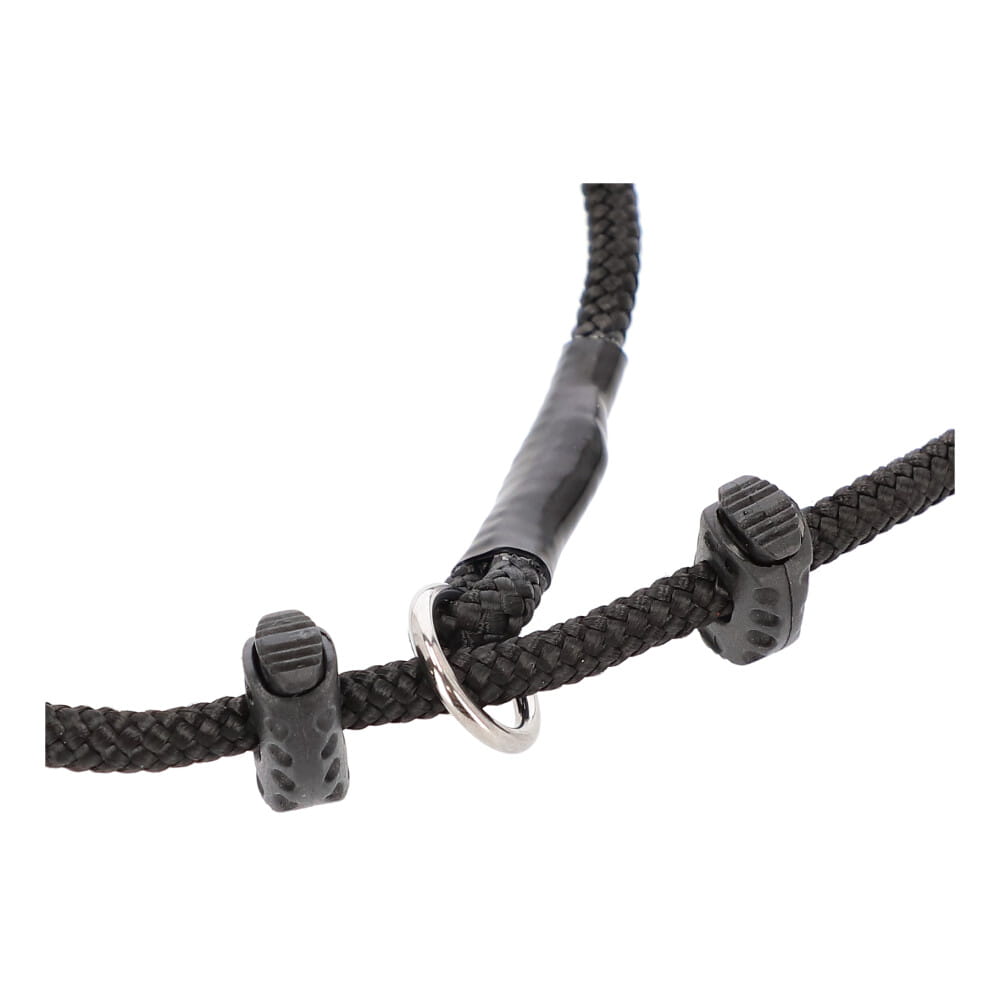 Dingo Gear – fojtó nyakörv két ütközővel, 6 mm, fekete