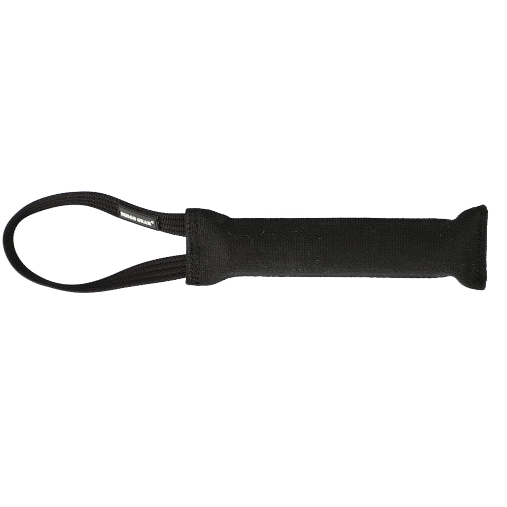Dingo Gear – jucărie de tracțiune din iută cu mâner și sunet (squeaky)