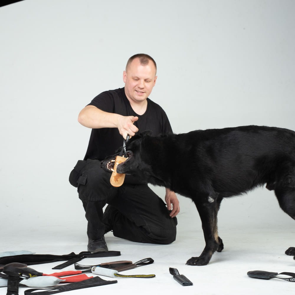Dingo Gear – egyfogantyús bőr húzójáték – harapástréninghez és játékhoz
