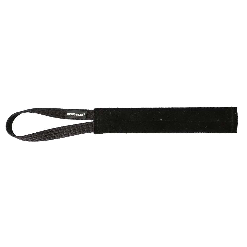 Dingo Gear – jucărie de tracțiune plată din piele cu un mâner