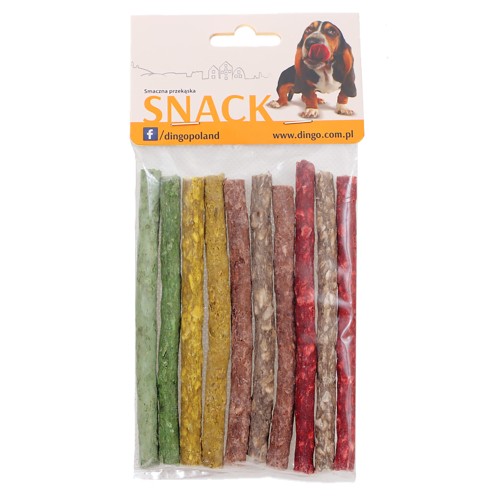 TREATS FOR DOG COLORFUL STICKS 12.5 cm 10 pcs