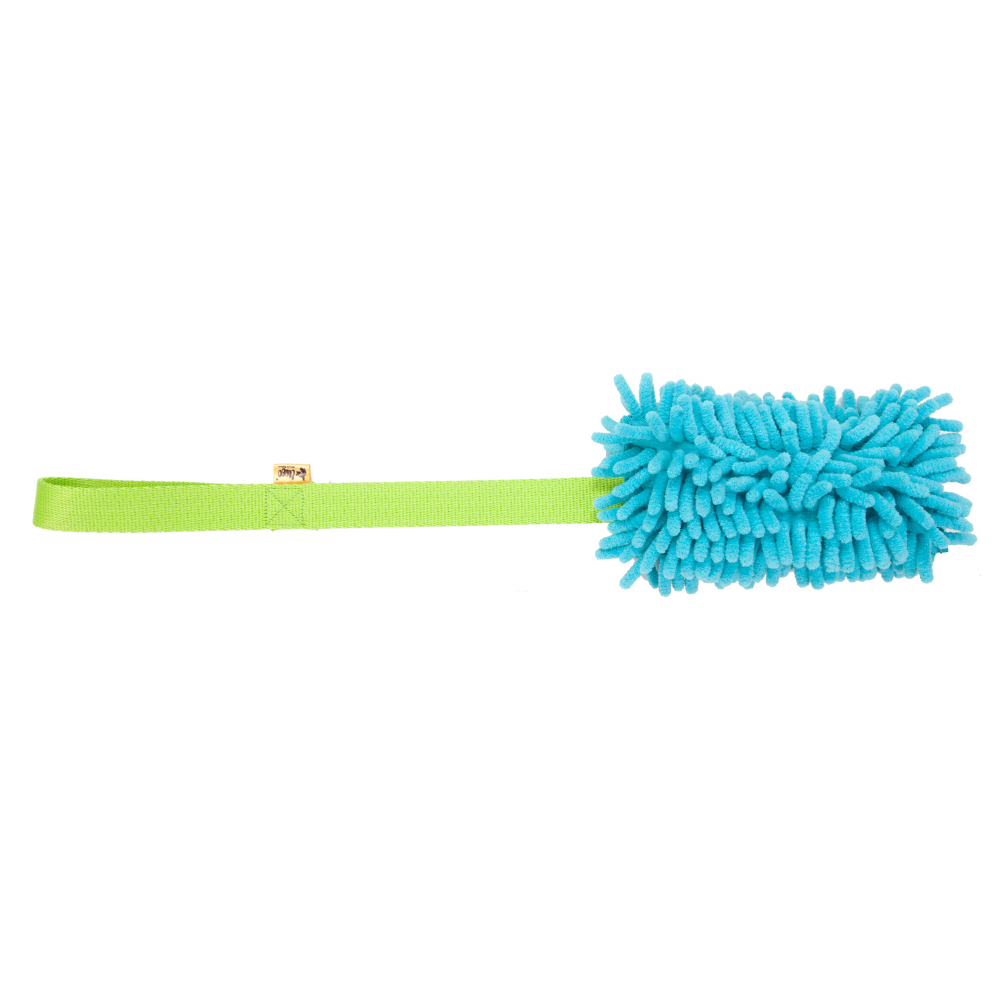 Jucărie tip mop pentru tras cu fluier pentru câini