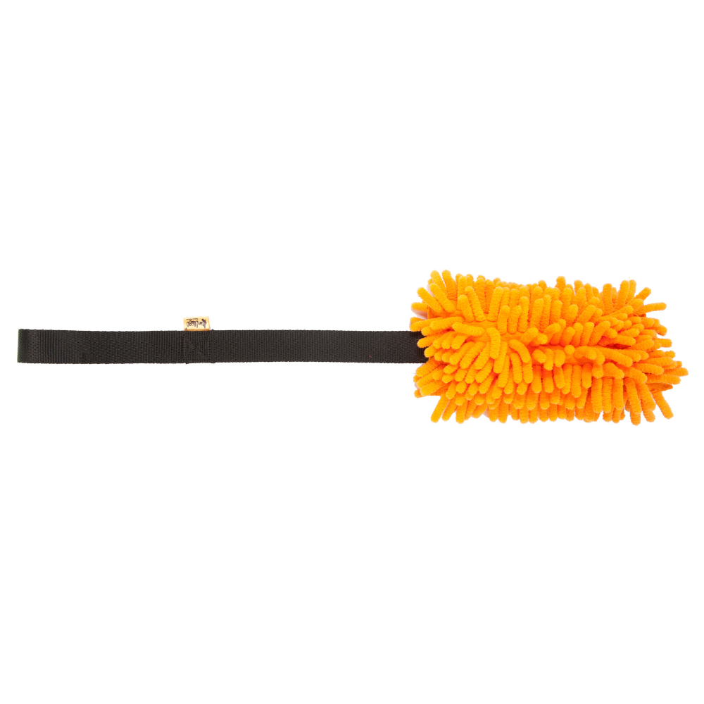 Jucărie tip mop pentru tras cu fluier pentru câini