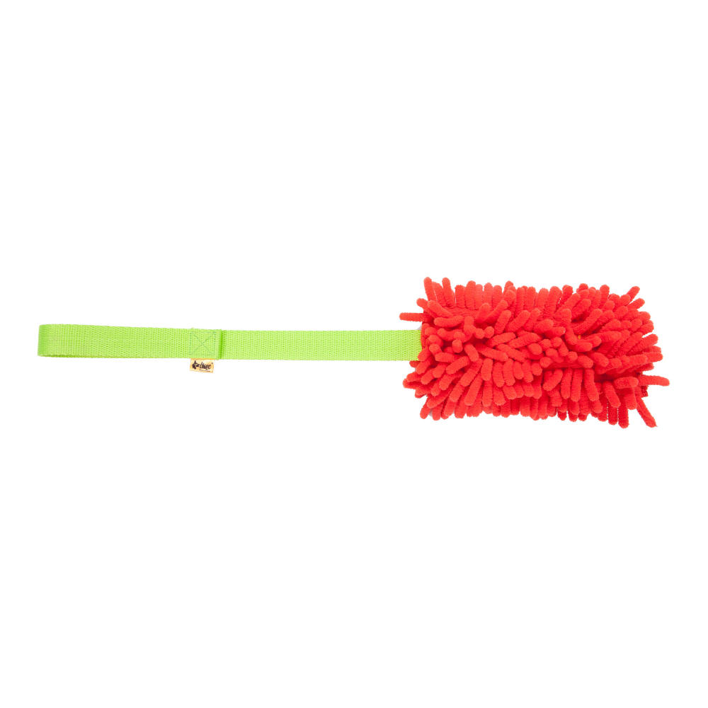 Jucărie tip mop pentru tras cu fluier pentru câini