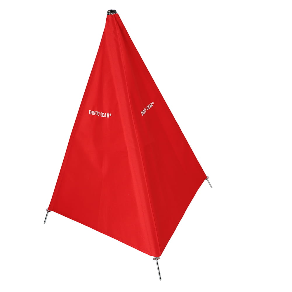 Dingo Gear – cort mini pentru figurant, înălțime 100 cm, culoare roșie