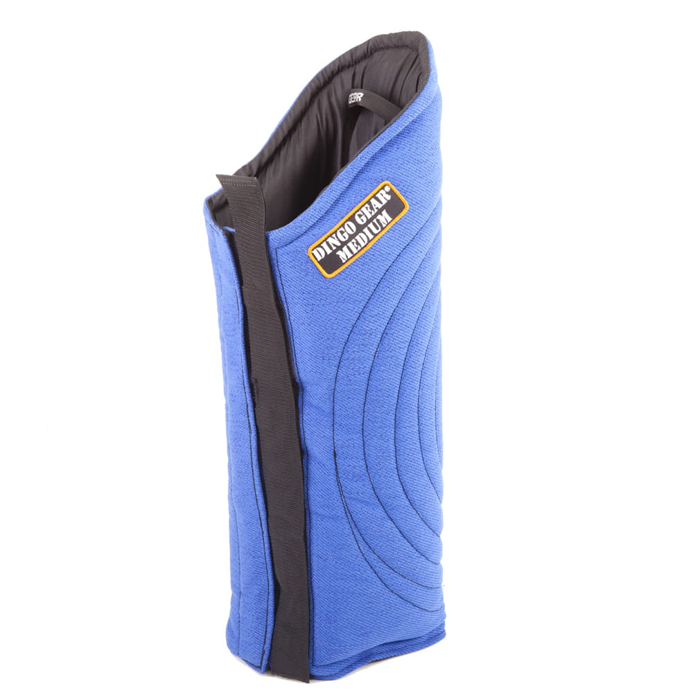 Dingo Gear – Manșon lung de picior pentru antrenament MEDIUM din nylcot | negru, roșu, albastru, portocaliu