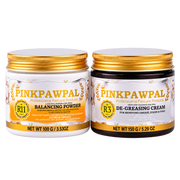 PinkPawPal Degreasing & Balancing Set – De-Greasing Cream 150 g + Balancing Powder 100 g