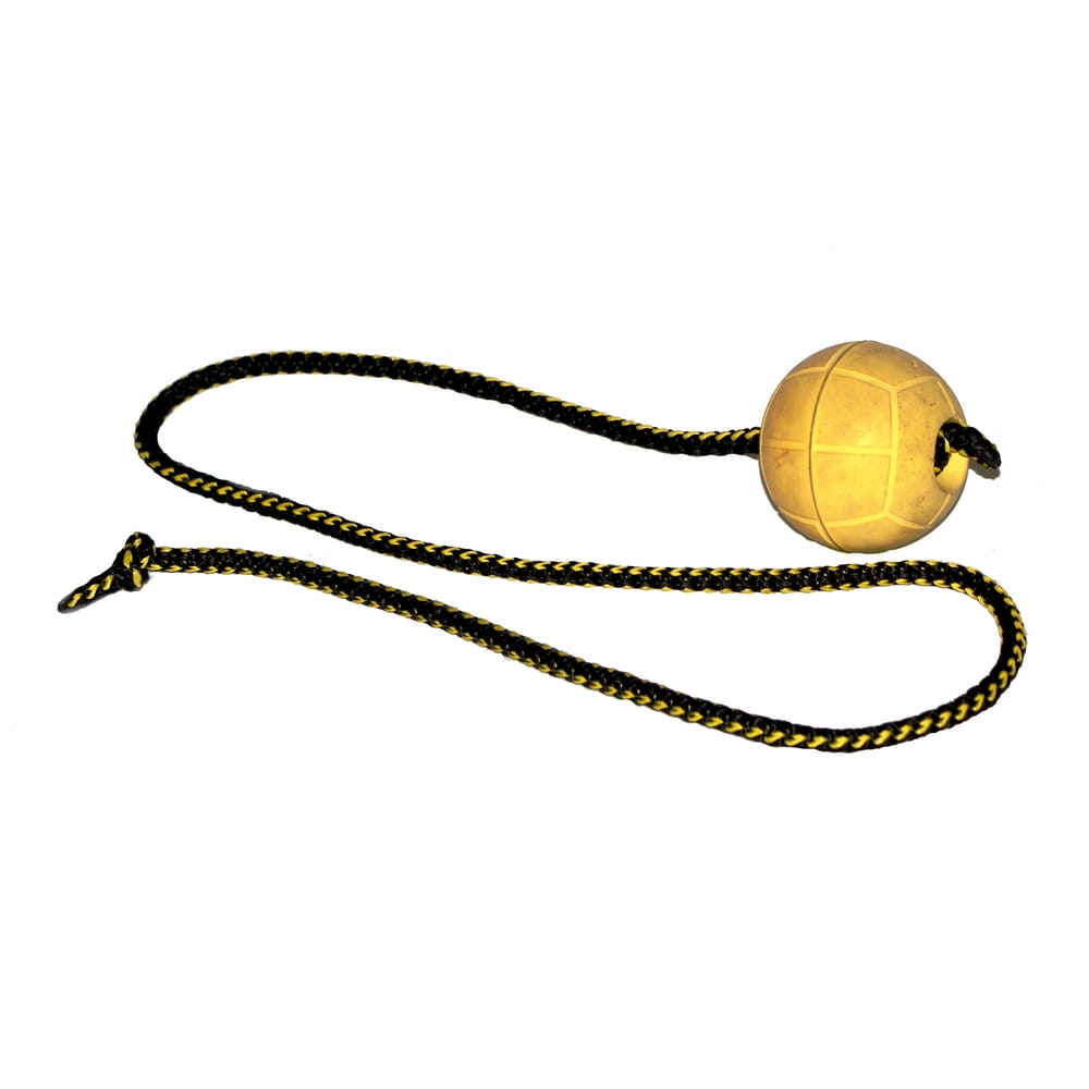 Dingo Gear – minge de antrenament Ø 70 mm cu frânghie de 100 cm, moale, flotabilă