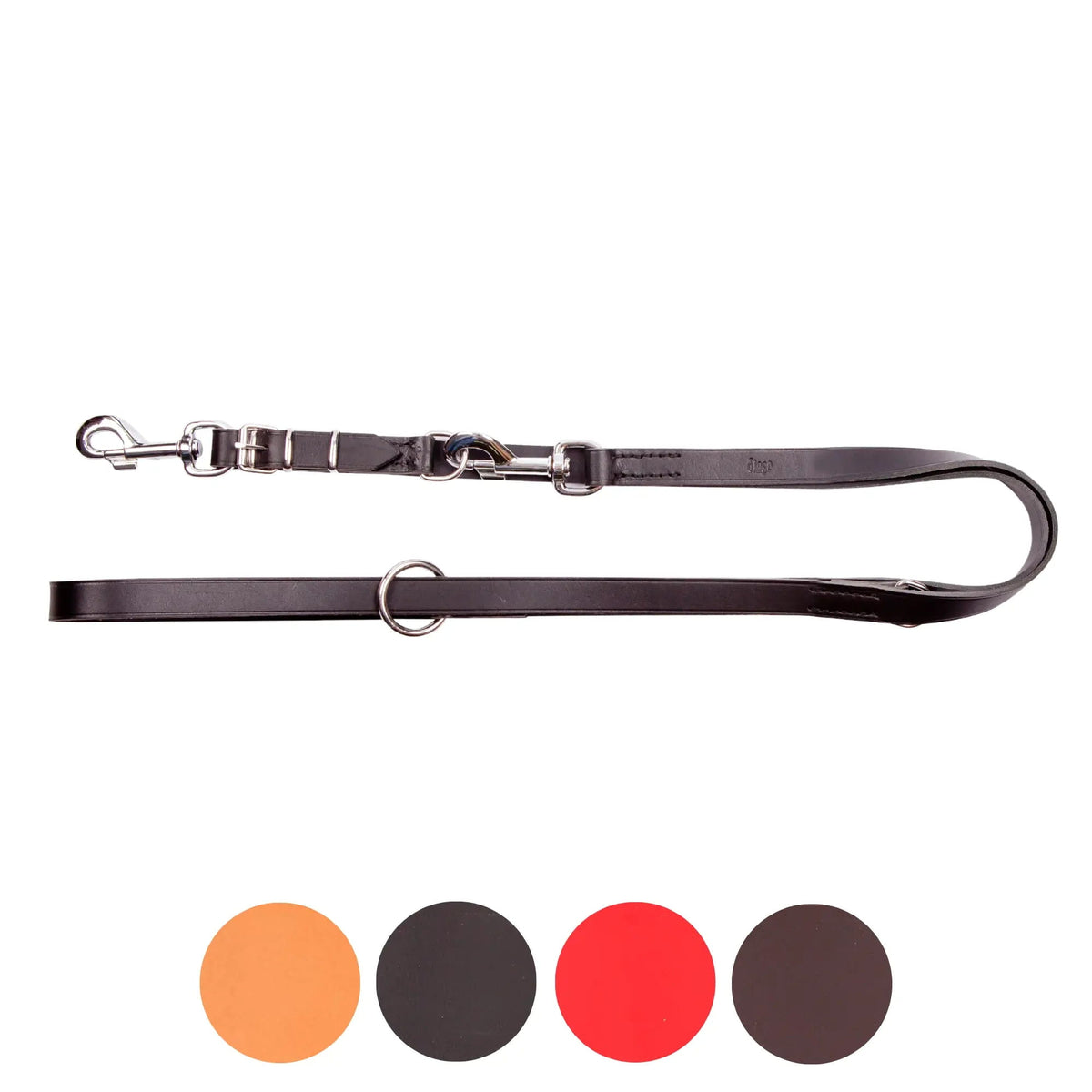 Adjustable Stitched Leash with Replaceable Snap Hook