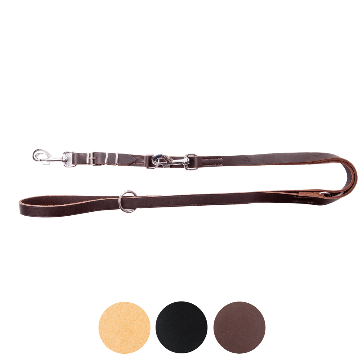 Adjustable Stitched Leash with Replaceable Snap Hook