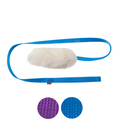 Jucărie pentru câine Mop din piele naturală de oaie cu mâner lung