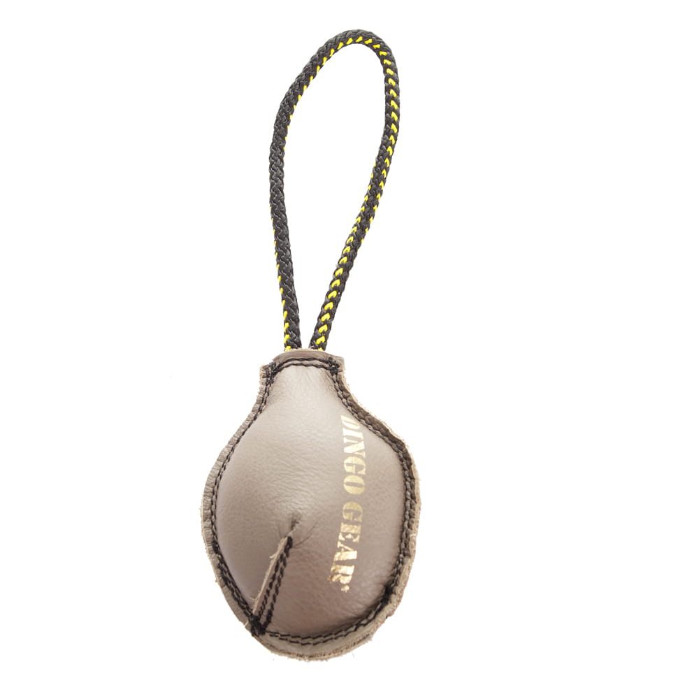 Dingo Gear – minge plată de antrenament din piele naturală 12 × 9 cm, culori mixte