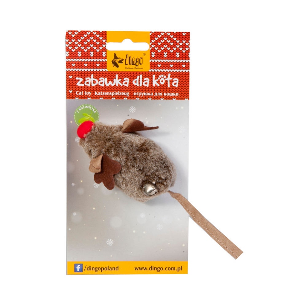Șoricel de crăciun pentru pisici rudolf