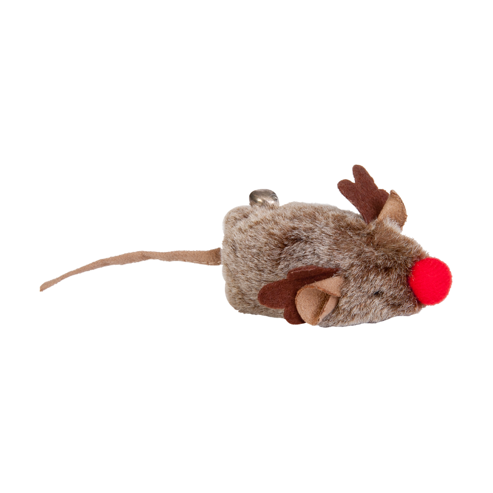 Șoricel de crăciun pentru pisici rudolf