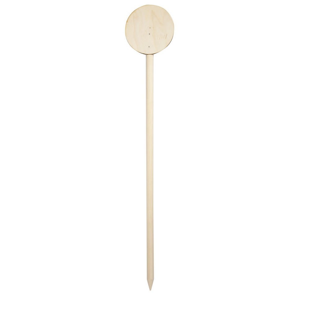 Dingo Gear – Marcaj din lemn pentru urmă cu plăcuță rotundă, diametru 11 cm.