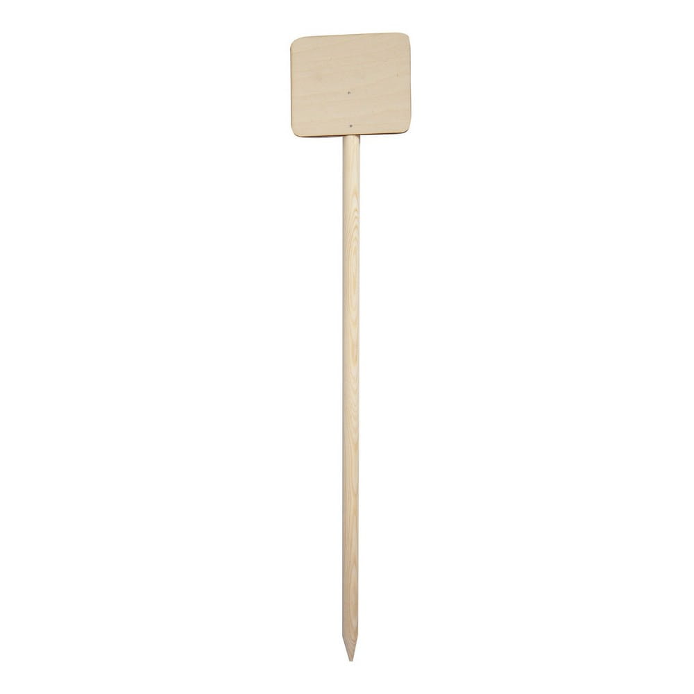 Dingo Gear – fa nyomkövető jelző téglalap alakú táblával – 10 × 12 cm.