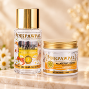 PinkPawPal Cleansing & Balancing Set – Eye & Facial Cleanser 135 ml + Balancing Powder 100 g