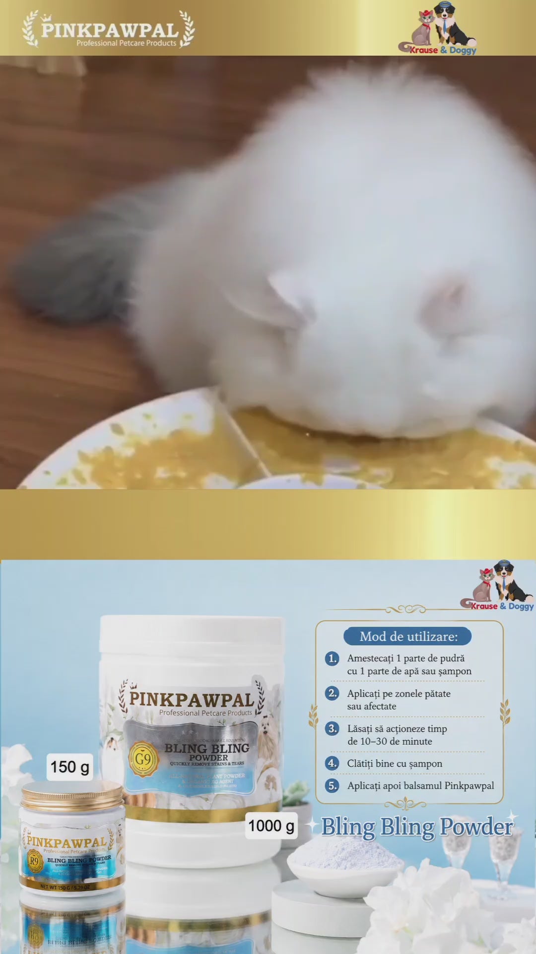 Încarcă videoclipul: Bling Bling Powder - Stain Removal and Coat Brightening Powder