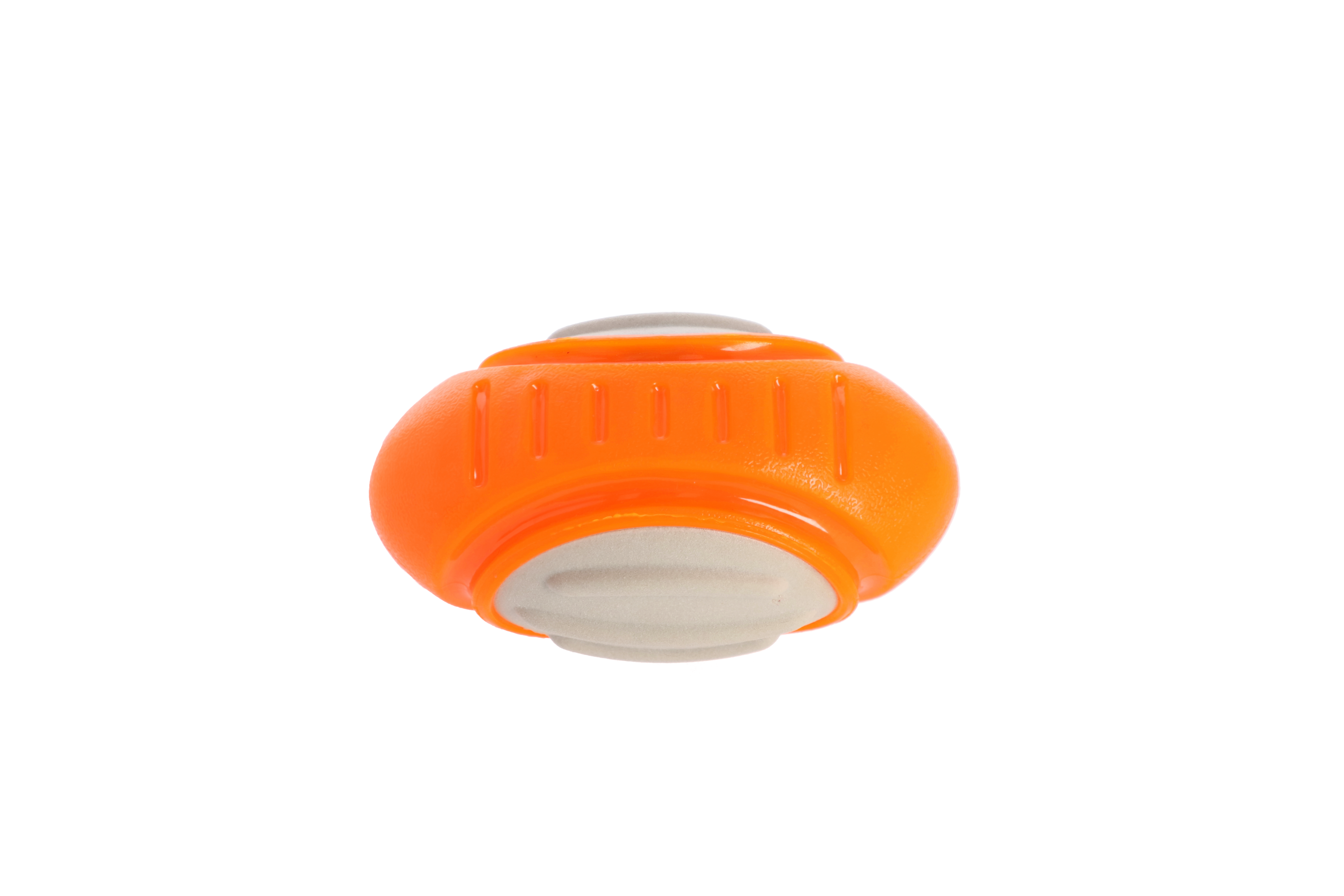 Jucărie pentru câini minge rugby dentară din cauciuc TPR 13 cm