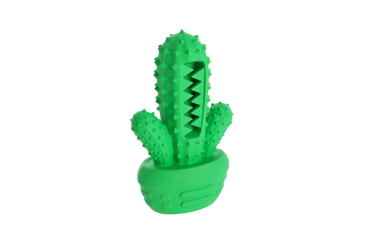 Jucărie pentru câini din cauciuc dur TPR cactus 17,5 cm